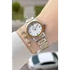 Gold Gümüş Renk 28 Mm Hediye Paketli Kadın Kol Saati