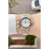 Gold Gümüş Renk 28 Mm Hediye Paketli Kadın Kol Saati
