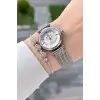Gümüş Renk 26 Mm Hediye Paketli Kadın Kol Saati