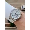 Gümüş Renk 44 Mm İç Göstergeleri Aktif Hediye Paketli Erkek Kol Saati