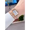 Rose Gümüş Renk 24 Mm Hediye Paketli Kadın Kol Saati