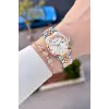 Rose Gümüş Renk 28 Mm Hediye Paketli Kadın Kol Saati