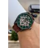 Kahverengi Yeşil Rose Renk İç Göstergeleri Aktif 45 Mm Erkek Kol Saati