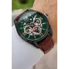 Kahverengi Yeşil Rose Renk İç Göstergeleri Aktif 45 Mm Erkek Kol Saati