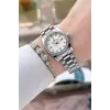Gümüş Renk 28 Mm Kadın Kol Saati ve Bileklik
