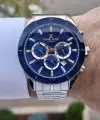 Daniel Klein DKISTE857 Kadranı Lacivert Kordonu Gümüş Renk İç Göstergeleri Aktif Erkek Kol Saati
