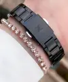 Daniel Klein DKISTE1001 Rose Siyah Renk Kesme Camlı Kadın Kol Saati ve Bileklik