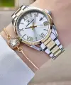Daniel Klein DK1ISTE972 Gold Gümüş Renk Takvimli Kadın Kol Saati ve Bileklik