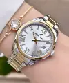 Daniel Klein DK1ISTE972 Gold Gümüş Renk Takvimli Kadın Kol Saati ve Bileklik
