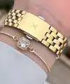 Daniel Klein DKISTE1029 Gold Renk Hediye Paketli Kadın Kol Saati ve Bileklik