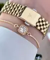 Daniel Klein DKISTE1014 Gold Renk Hediye Paketli Kadın Kol Saati ve Bileklik