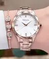 Ferrucci FCISTE271 Rose Renk Hediye Paketli Kadın Kol Saati ve Bileklik