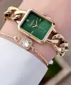 Freelook FL3ISTE30 Gold Renk Zincirli Hediye Paketli 5 ATM Kadın Kol Saati ve Bileklik