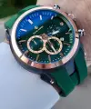 DAVID GUNER DGISTE93 Kordonu Yeşil Renk İç Göstrgeleri Aktif Hediye Paketli Erkek Kol Saati