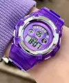 Daniel Klein DKISTE1109 Lila Renk Işıklı, Alarmlı, Kronometreli Hediye Paketli Kız Çocuk Kol Saati (5-18 Yaş)