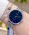 Casio CSISTE30 Kadranı Lacivert Kordonu Gümüş Renk Hediye Paketli Kadın Kol Saati