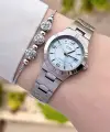 Casio CSISTE17 Kadranı Mavi Kordonu Gümüş Renk Hediye Paketli Kadın Kol Saati