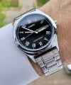 Casio CSISTE14 Kadranı Siyah Kordonu Gümüş Renk Takvim ve Günlü Hediye Paketli Erkek Kol Saati