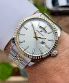 Daniel Klein DKISTE1170 Gold Gümüş Renk Hediye Paketli Takvim ve Gün Fonksiyonlu Erkek Kol Saati