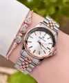 Daniel Klein DKISTE1185 Rose Gümüş Renk Hediye Paketli Kadın Kol Saati ve Bileklik