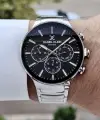 Daniel Klein DKISTE1236 Kadranı Siyah Kordonu Gümüş Renk İç Göstergeleri Aktif Hediye Paketli Erkek Kol Saati
