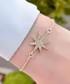 Gold Renk Yıldız Hediye Paketli Bileklik