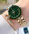 Daniel Klein DKISTE1311 Kadranı Yeşil Gold Renk Hediye Paketli Kadın Kol Saati ve Bileklik