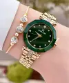 Daniel Klein DKISTE1311 Kadranı Yeşil Gold Renk Hediye Paketli Kadın Kol Saati ve Bileklik