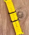 Sarı Siyah Renk Watch Uyumlu A Kalite 42 44 45 49 mm 1/2/3/4/5/6/se/7/8/Ultra Akıllı Saat Kordonu
