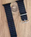 Siyah Renk Watch Uyumlu A Kalite 42mm 44mm 45mm 49mm 1/2/3/4/5/6/se/7/8/Ultra Akıllı Saat Kordonu