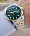Daniel Klein DKISTE1460 Kadranı Yeşil Kordonu Gold Gümüş Renk Fonksiyonlu Klipsli Erkek Kol Saati