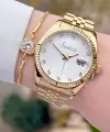Freelook FLISTE43 Gold Renk Kadın Kol Saati ve Bileklik