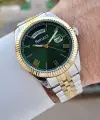 Ferrucci FCISTE322 Kadranı Yeşil Kordonu Gold Gümüş Renk 40 mm Erkek Kol Saati