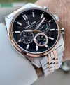Daniel Klein DKISTE1448 Kadranı Siyah Kordonu Rose Gümüş Renk 43 mm Erkek Kol Saati