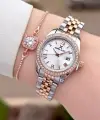 Daniel Klein DKISTE1542 Rose Gümüş Renk 28 mm Kristal Cam Kadın Kol Saati ve Bileklik