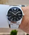Casio CSISTE199 Kadranı Siyah Kordonu Metalik Renk 2 Yıl Garantili Erkek Kol Saati