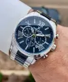 Daniel Klein DKISTE1598 Lacivert Gümüş Renk 45 mm Erkek Kol Saati