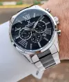 Daniel Klein DKISTE1599 Siyah Gümüş Renk 45 mm Erkek Kol Saati
