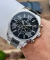 Daniel Klein DKISTE1599 Siyah Gümüş Renk 45 mm Erkek Kol Saati