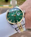 Daniel Klein DKISTE1587 Kadranı Yeşil  Kordonu Gold Gümüş Renk 42 mm Erkek Kol Saati
