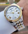 Daniel Klein DKISTE1593 Gold Gümüş Renk 42 mm Erkek Kol Saati