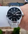 Daniel Klein DKISTE1577 Kadranı Siyah Kordonu Gümüş Renk 43 mm Erkek Kol Saati
