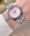 Daniel Klein DKISTE1560 Kadranı Pembe Kordonu Gümüş Renk Kadın Kol Saati ve Bileklik