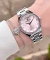 Daniel Klein DKISTE1560 Kadranı Pembe Kordonu Gümüş Renk Kadın Kol Saati ve Bileklik