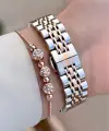 Rose Gümüş Renk 32 Mm Kadın Kol Saati Ve Bileklik
