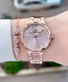 Rose Renk Kadın Kol Saati Bileklik