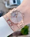 Rose Renk Kadın Kol Saati Bileklik