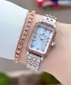 Rose Gümüş Renk Kadın Kol Saati Ve Bileklik