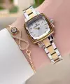 Gold Gümüş Renk Hediye Paketli Kadın Kol Saati Ve Bileklik