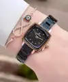 Rose Siyah Renk Kadın Kol Saati Ve Bileklik